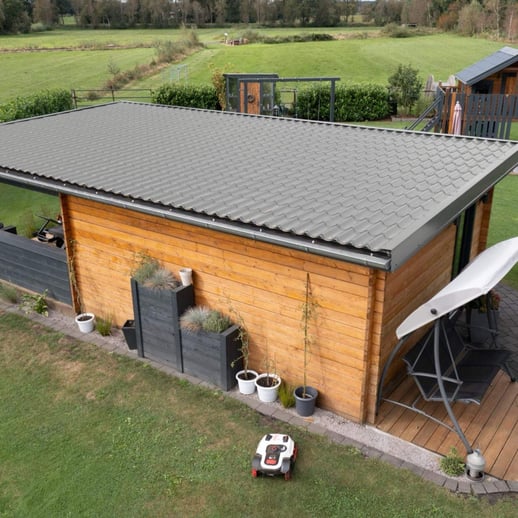 Ortgangwinkel | 15 x 15 cm | Stahl 0,63 mm | 25 µm Polyester | 9006 - Weißaluminium #5