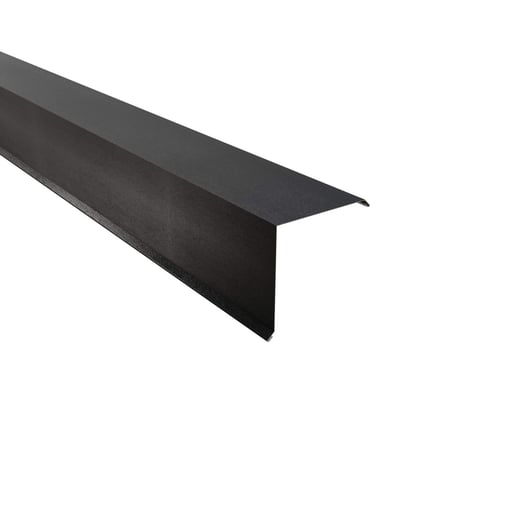 Ortgangwinkel | 15 x 15 cm | Stahl 0,50 mm | 35 µm Mattpolyester | 23 - Dunkelgrau #1