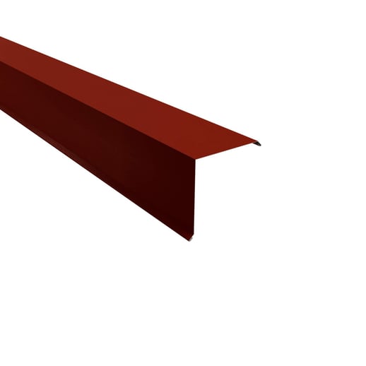 Ortgangwinkel | 15 x 15 cm | Stahl 0,50 mm | 35 µm Mattpolyester | 29 - Rot #1