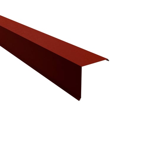 Ortgangwinkel | 15 x 15 cm | Stahl 0,50 mm | 80 µm Shimoco | 3009 - Oxidrot #1