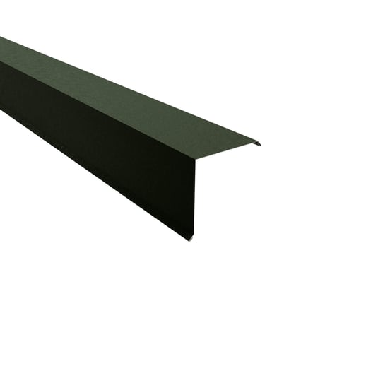 Ortgangwinkel | 15 x 15 cm | Stahl 0,50 mm | 80 µm Shimoco | 6020 - Chromoxidgrün #1