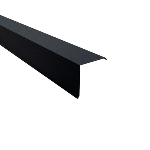 Ortgangwinkel | 15 x 15 cm | Stahl 0,50 mm | 80 µm Shimoco | 7016 - Anthrazitgrau #1