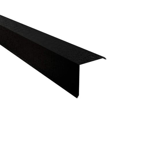 Ortgangwinkel | 15 x 15 cm | Stahl 0,50 mm | 80 µm Shimoco | 9005 - Tiefschwarz #1