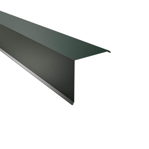 Ortgangwinkel | 20 x 20 cm | Stahl 0,50 mm | 60 µm Puramid | 6005 - Moosgrün #1