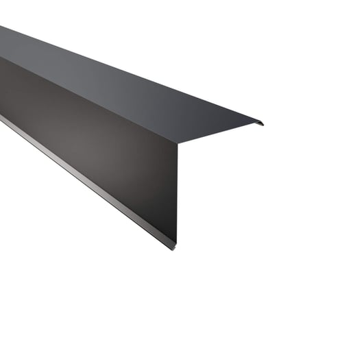 Ortgangwinkel | 20 x 20 cm | Stahl 0,50 mm | 60 µm Puramid | 7016 - Anthrazitgrau #1