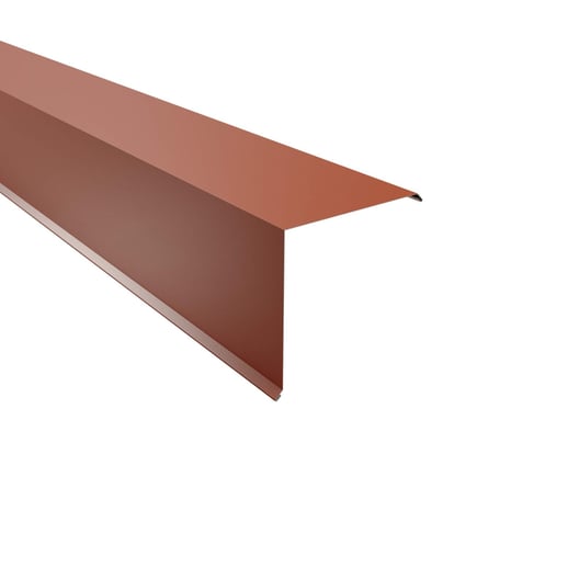 Ortgangwinkel | 20 x 20 cm | Stahl 0,50 mm | 60 µm Puramid | 8004 - Kupferbraun #1