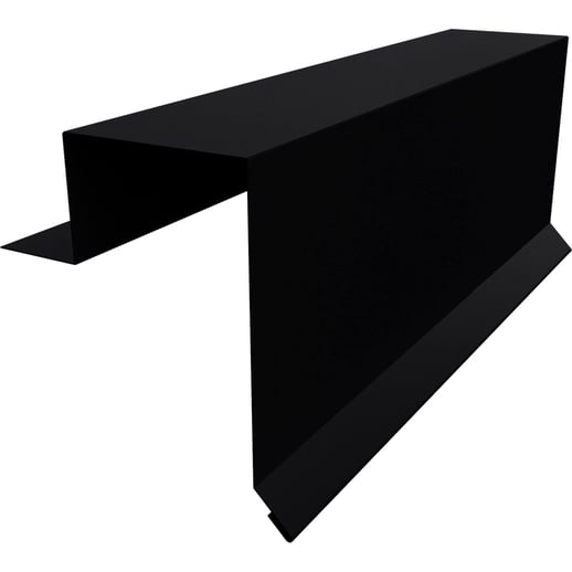 Ortgangwinkel | Stehfalzprofil PD-510-S | Stahl 0,50 mm | 35 µm Mattpolyester | 033 - Schwarz #1