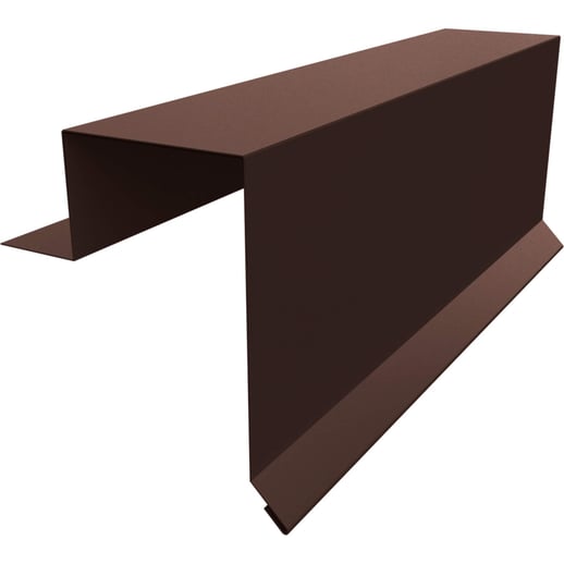 Ortgangwinkel | Stehfalzprofil PD-510-S | Stahl 0,50 mm | 50 µm PURMAT® | 8017 - Schokoladenbraun #1