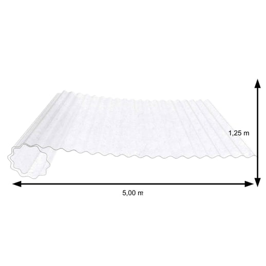 PET Wellrolle | 76/18 | 1,00 mm | Klar | C-Struktur | 1,25 x 5,00 m #4