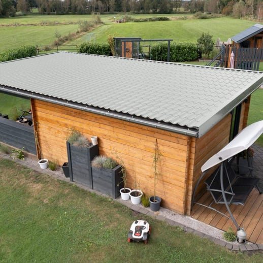 Pfannenblech 2/1060 | Anti-Tropf 1000 g/m² | Stahl 0,50 mm | 25 µm Polyester | 7035 - Lichtgrau #8