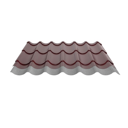 Pfannenblech 2/1060 | Anti-Tropf 1000 g/m² | Stahl 0,50 mm | 35 µm Mattpolyester | 29 - Rot #5