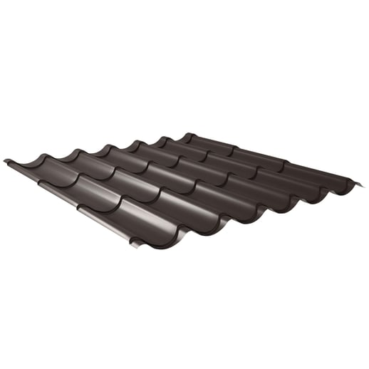 Pfannenblech 2/1060 | Anti-Tropf 1000 g/m² | Stahl 0,50 mm | 60 µm Puramid | 8017 - Schokoladenbraun #1