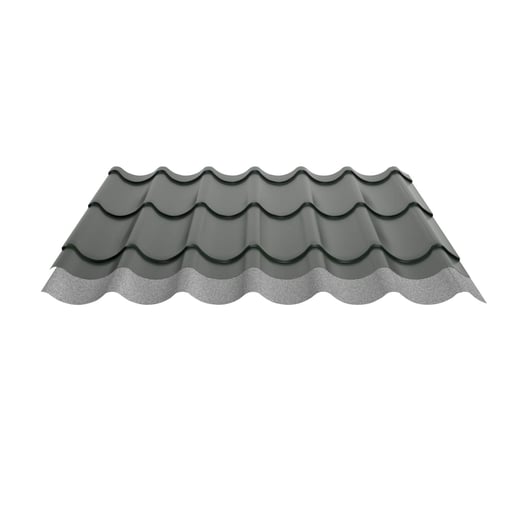 Pfannenblech 2/1060 | Anti-Tropf 700 g/m² | Sonderposten | Stahl 0,40 mm | 25 µm Polyester | 6020 - Chromoxidgrün #10