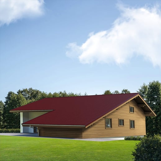 Pfannenblech 2/1060 | Anti-Tropf 700 g/m² | Stahl 0,50 mm | 25 µm Polyester | 3005 - Weinrot #3