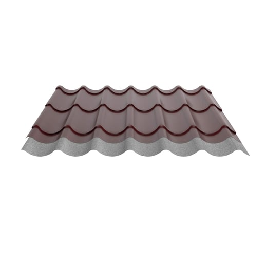 Pfannenblech 2/1060 | Anti-Tropf 700 g/m² | Stahl 0,50 mm | 25 µm Polyester | 3005 - Weinrot #10