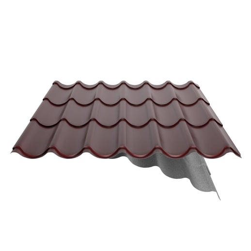 Pfannenblech 2/1060 | Anti-Tropf 700 g/m² | Stahl 0,50 mm | 25 µm Polyester | 3005 - Weinrot #11