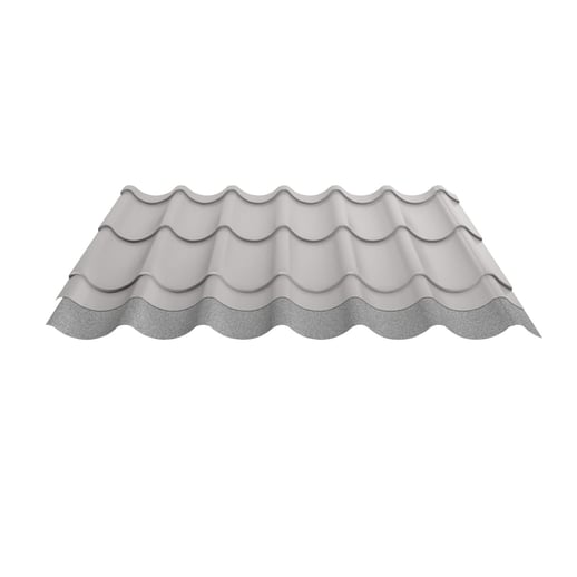 Pfannenblech 2/1060 | Anti-Tropf 700 g/m² | Stahl 0,50 mm | 25 µm Polyester | 7035 - Lichtgrau #6