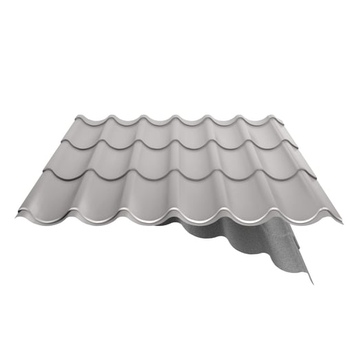 Pfannenblech 2/1060 | Anti-Tropf 700 g/m² | Stahl 0,50 mm | 25 µm Polyester | 7035 - Lichtgrau #11