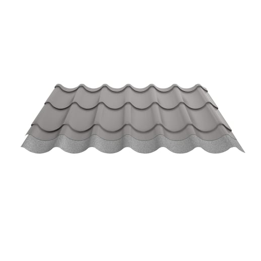 Pfannenblech 2/1060 | Anti-Tropf 700 g/m² | Stahl 0,50 mm | 25 µm Polyester | 9007 - Graualuminium #10