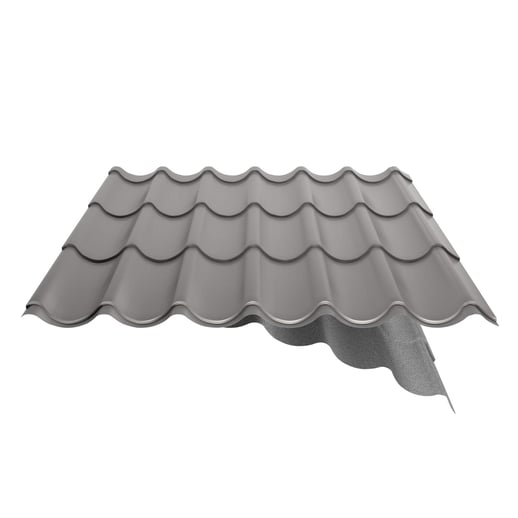 Pfannenblech 2/1060 | Anti-Tropf 700 g/m² | Stahl 0,50 mm | 25 µm Polyester | 9007 - Graualuminium #11