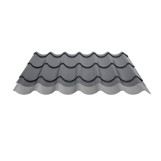Pfannenblech 2/1060 | Anti-Tropf 700 g/m² | Stahl 0,50 mm | 60 µm Puramid | 7016 - Anthrazitgrau #10