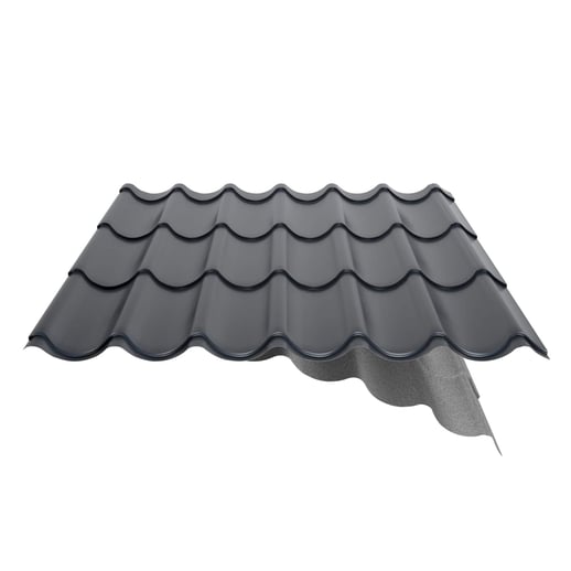 Pfannenblech 2/1060 | Anti-Tropf 700 g/m² | Stahl 0,50 mm | 60 µm Puramid | 7016 - Anthrazitgrau #11