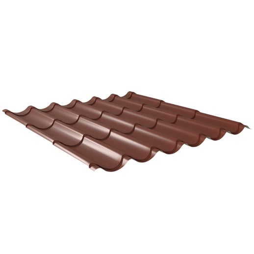 Pfannenblech 2/1060 | Anti-Tropf 700 g/m² | Stahl 0,50 mm | 60 µm Puramid | 8012 - Rotbraun #1