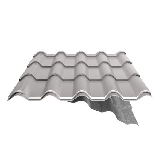 Pfannenblech EUROPA | Anti-Tropf 1000 g/m² | Stahl 0,50 mm | 25 µm Polyester | 7035 - Lichtgrau #7