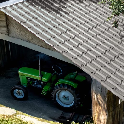 Pfannenblech EUROPA | Anti-Tropf 1000 g/m² | Aluminium 0,70 mm | 25 µm Polyester | 9007 - Graualuminium #4