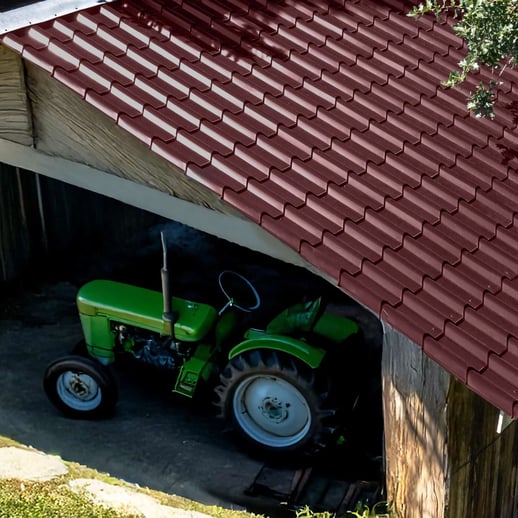 Pfannenblech EUROPA | Anti-Tropf 700 g/m² | Stahl 0,50 mm | 25 µm Polyester | 3005 - Weinrot #4