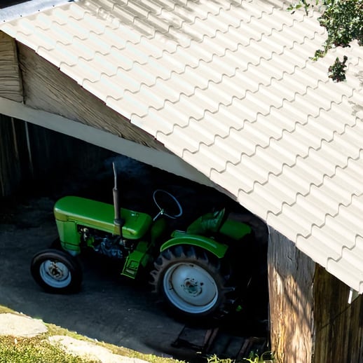 Pfannenblech EUROPA | Anti-Tropf 700 g/m² | Stahl 0,50 mm | 25 µm Polyester | 9010 - Reinweiß #4