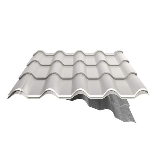 Pfannenblech EUROPA | Anti-Tropf 700 g/m² | Stahl 0,50 mm | 25 µm Polyester | 9010 - Reinweiß #7