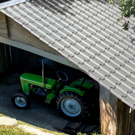 Pfannenblech EUROPA | Anti-Tropf 700 g/m² | Stahl 0,63 mm | 25 µm Polyester | 9006 - Weißaluminium #4