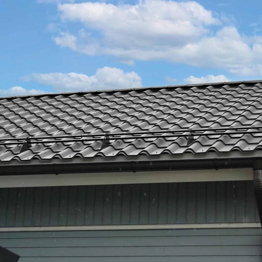 Pfannenblech EUROPA | Stahl 0,50 mm | 25 µm Polyester | 9006 - Weißaluminium #5