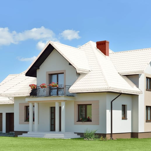 Pfannenblech Szafir 350/15 | Stahl 0,50 mm | 25 µm Polyester | 9010 - Reinweiß #3