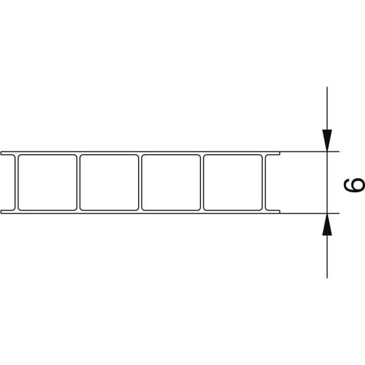 Polycarbonat Doppelstegplatte | 6 mm | Breite 2,10 m | Klar | Beidseitiger UV-Schutz | 5,00 m #8