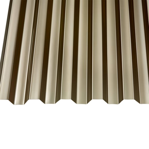 Polycarbonat Spundwandplatte | 76/18 | 0,80 mm | Bronze | 2,00 m #3