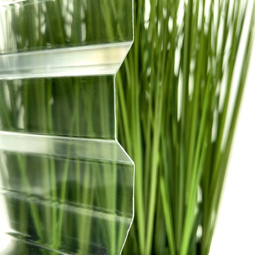 Polycarbonat Spundwandplatte | 76/18 | 1,30 mm | Klar | 7,00 m #3