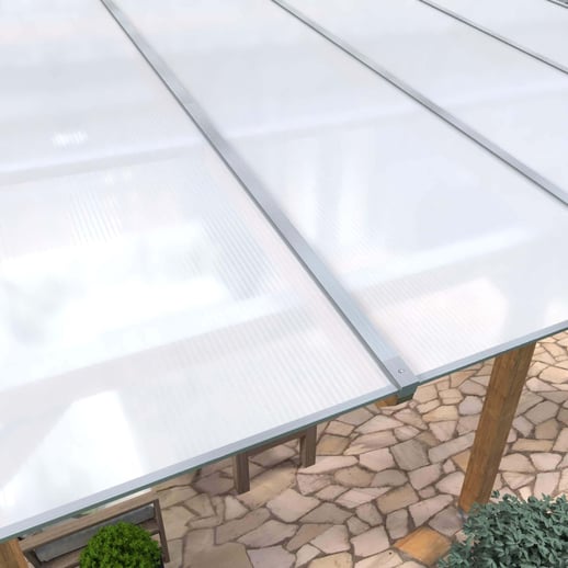 Polycarbonat Stegplatte | 16 mm | Profil Mendiger | Sparpaket | Plattenbreite 1,20 m | Opal Weiß | Breite 8,67 m | Länge 3,00 m #4