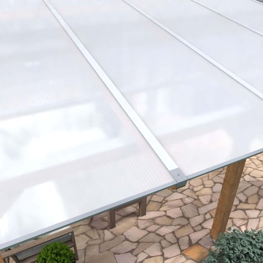 Polycarbonat Stegplatte | 16 mm | Profil Zevener Sprosse | Sparpaket | Plattenbreite 1,20 m | Opal Weiß | Breite 6,27 m | Länge 4,50 m #4
