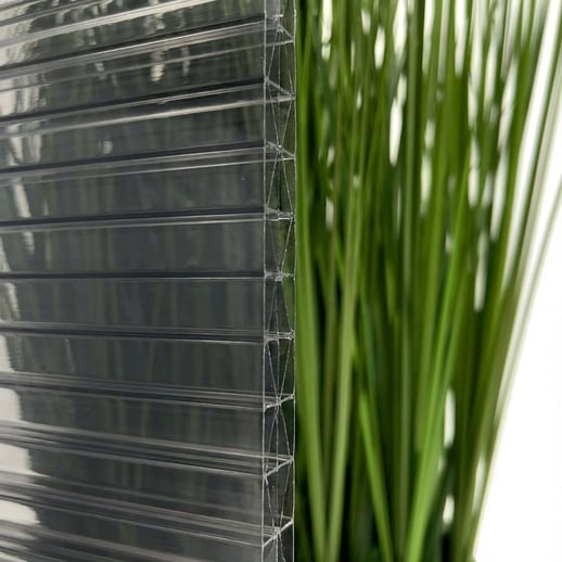 Polycarbonat Stegplatte | 16 mm | Breite 98 cm | Anthrazitgrau | Novalite | 4,50 m #3