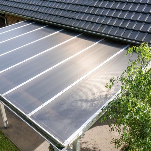 Polycarbonat Stegplatte | 16 mm | Breite 1,20 m | Klar | X-Struktur | 2,00 m #5