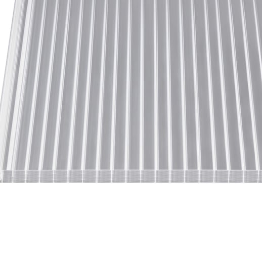 Polycarbonat Stegplatte | 25 mm | Profil A3 | Sparpaket | Plattenbreite 98 cm | Klar | Breite 3,08 m | Länge 2,00 m #4