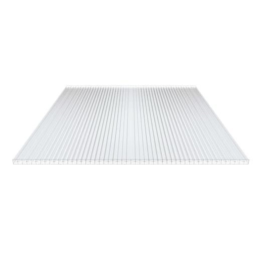 Polycarbonat Stegplatte | 25 mm | Breite 98 cm | Klar | X-Struktur | 2,00 m #1