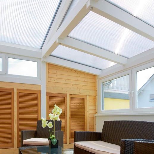 Polycarbonat Stegplatte | 25 mm | Breite 98 cm | Klar | 2,00 m #5