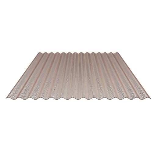 Polycarbonat Wellplatte | 76/18 | 2,80 mm | Bronze | Wabenstruktur | 2,00 m #1