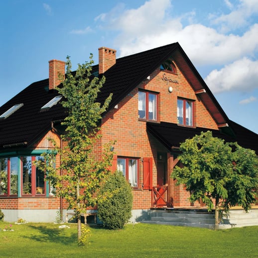 Pfannenblech Szafir 350/15 | Anti-Tropf 700 g/m² | Stahl 0,50 mm | 50 µm PURLAK® | 9005 - Tiefschwarz #5