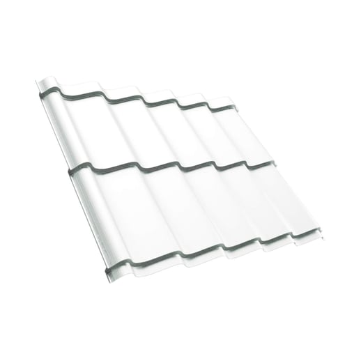 Pfannenblech Szafir 350/15 | Stahl 0,50 mm | 25 µm Polyester | 9010 - Reinweiß #1