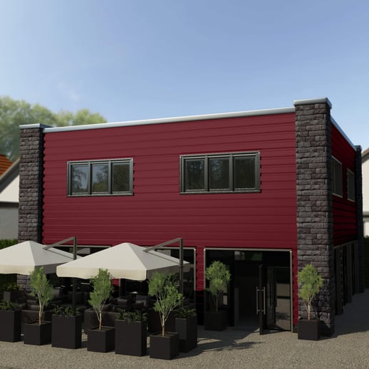 Trapezblech 35/207 | Wand | Stahl 0,50 mm | 25 µm Polyester | 3005 - Weinrot #3