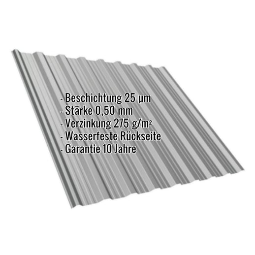 Trapezblech T18DR | Dach | Stahl 0,50 mm | 25 µm Polyester | 9007 - Graualuminium #2